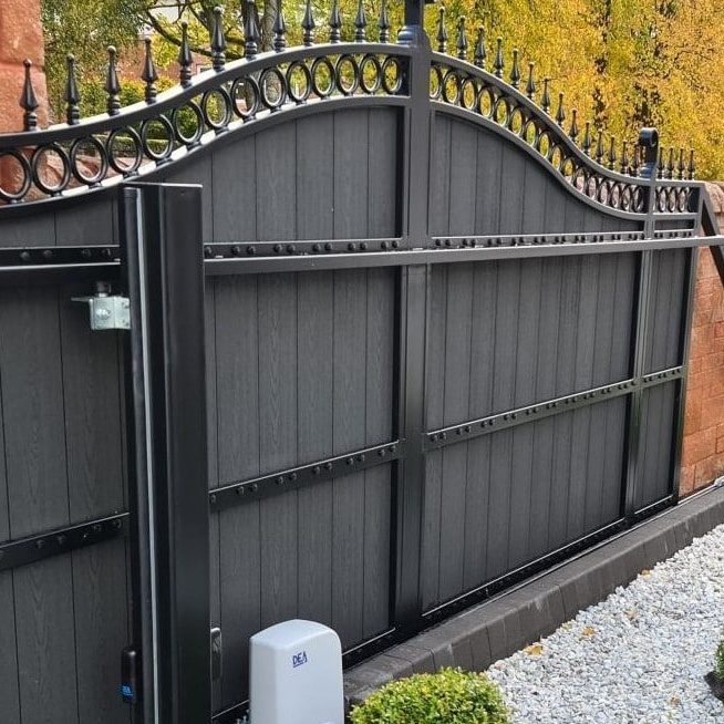 electric composite sliding gate