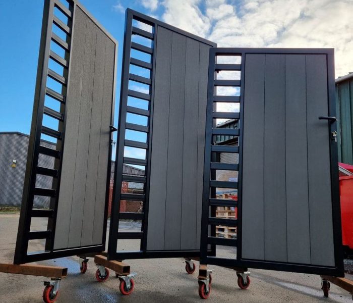 composite tall side gate rotated frames