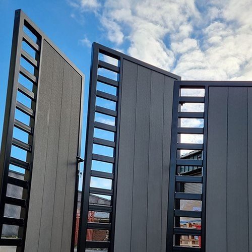 tall composite side gates pedestrian